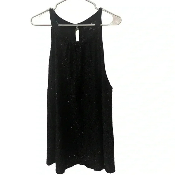 Lane Bryant black sequin swing halter top dressy tank size 22/24 - Picture 1 of 5